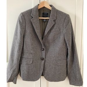 J. Crew Gray and Tan Blazer Classic Suit Jacket